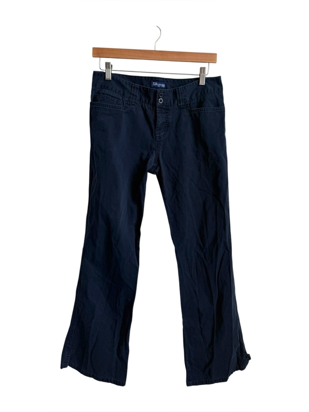 Vintage Abercrombie Y2K Low Rise Bootcut Utility Pants Navy Women's 4S